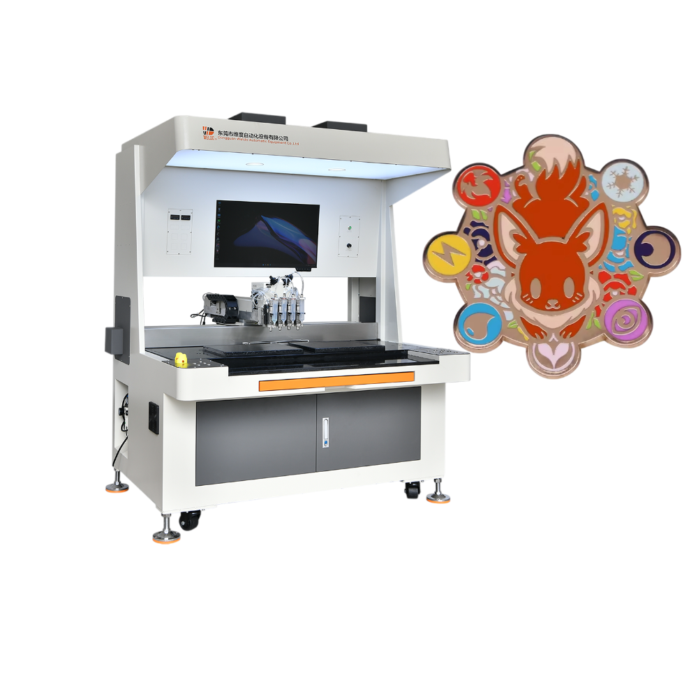 Diploma enamel pin filling machine